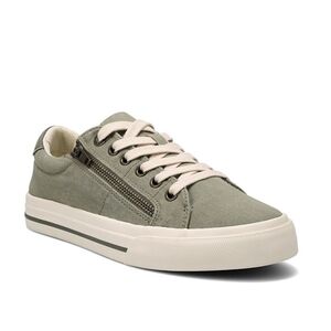 Taos Z SOUL Distressed Sneakers Sage Olive Green Size 11W Wide